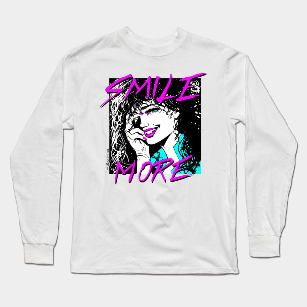 Smile More Long Sleeve T-Shirt by Pablo Romero Art